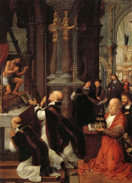 Isenbrandt, Adriaen The Mass of St.Gregory China oil painting art